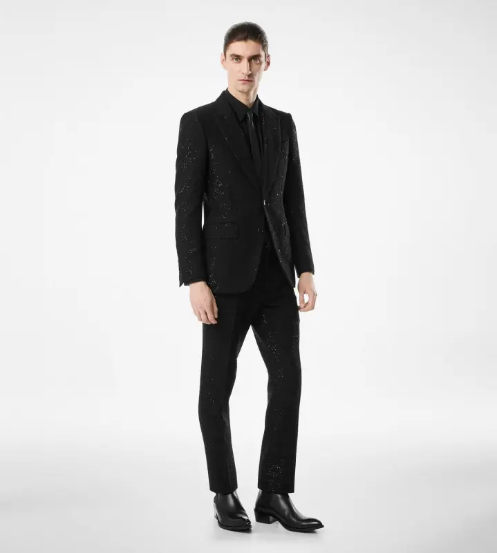 SEQUINED LIGHT BOUCLÈ JACKET online